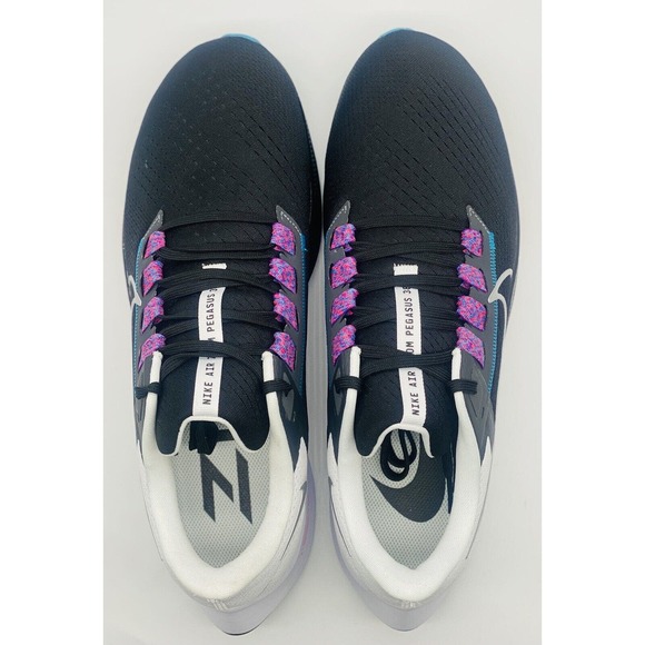 NEW Nike Air Zoom Pegasus 38 Black Silver White CW7356-003 Men\'s Size 13